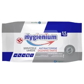 Hygienium servetele umede antibacteriene & dezinfectante 15 buc/pachet