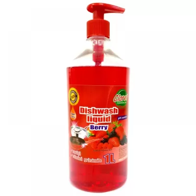 Cloret detergent de vase, pompita 1L, Berry (Fructe de padure)