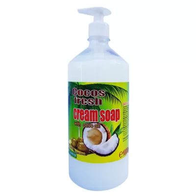 Cloret sapun lichid, pompita 1L, Cocos Fresh