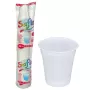 Pahare de plastic 160ml  100 buc/set Alb PP