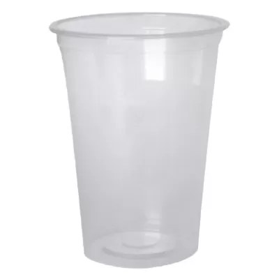 Pahare de plastic 400ml  50 buc/set Transparent  PET