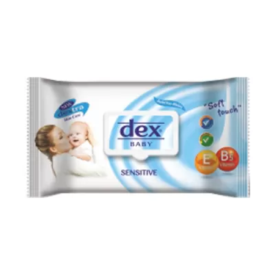 Dex Kids servetele umede cu capac pentru copii 72 buc Sensitive