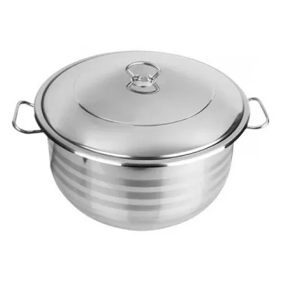 Grand oala din inox cu capac de inox 28cm 7.5L