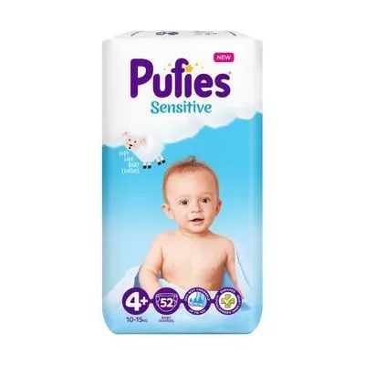 Pufie scutece pentru copii nr4+ 52 buc 10-15kg