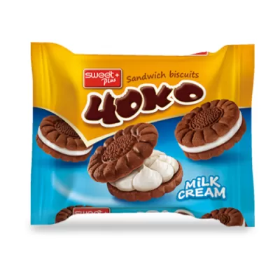 Choko biscuiti sandwich cu crema 82 Lapte