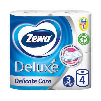 Zewa Deluxe hartie igienica parfumata, 4 role/set, 3 str, Delicate Care