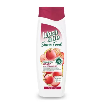 Wash&Go sampon 400ml Super Food Grape Macadamia