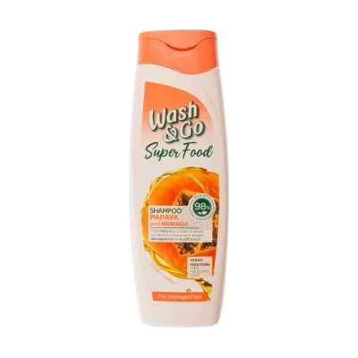 Wash&Go sampon 400ml Super Food Papaya Moringa