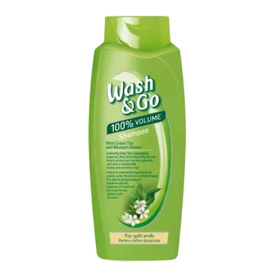 Wash&Go sampon 750ml Green Tea