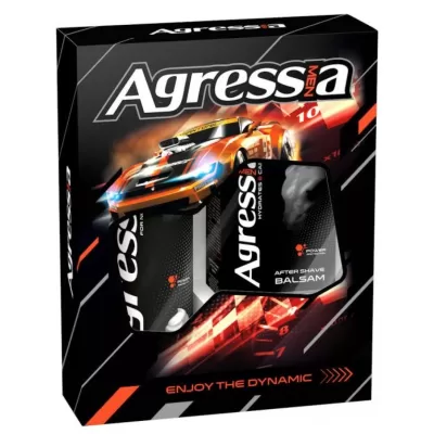 Agressia caseta 2 piese spuma de ras 200ml + after shave 150ml Normal