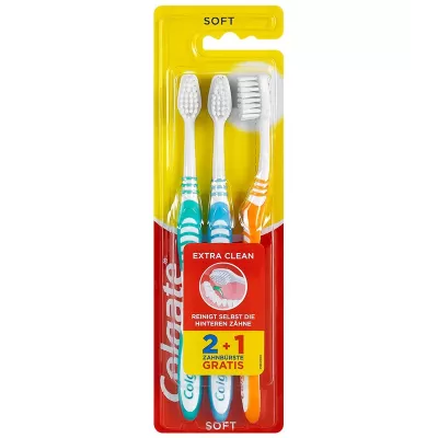 Colgate periute de dinti Extra Clean Soft 3buc/Set