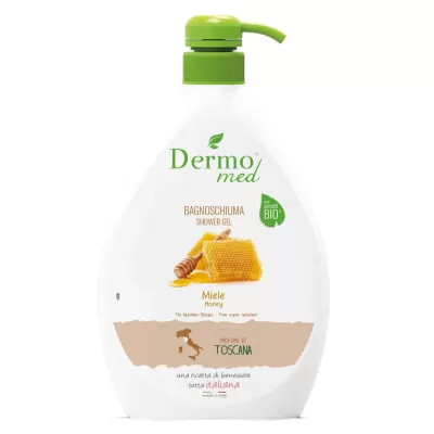 Dermomed gel de dus cu pompita 1L Toscana Miele