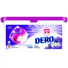 Dero Trio detergent capsule 35x21.2g Lavanda & Iasomie