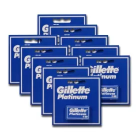 Gillette Platinum lame de ras 10 cut x 5 lame