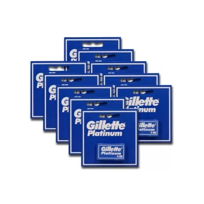 Gillette Platinum lame de ras 10 cut x 5 lame