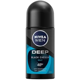 Nivea deodorant barbatesc roll-on 50ml Deep Black Carbon Beat