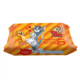 Cottonino Servetele Umede Tom Si Jerry 72 Buc. Pepene Galben