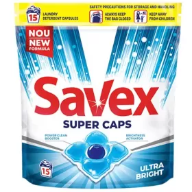 Savex detergent rufe automat super capsule 15 Buc 2in1 Ultra Bright