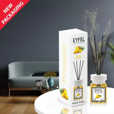 Eyfel odorizant de camera cu bete 120ml, Pineapple (Ananas)