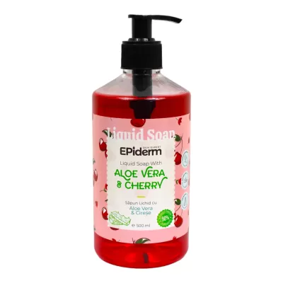 Epiderm sapun lichid 500ml Aloe vera si Cirese