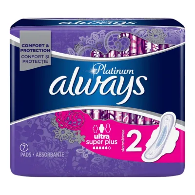 Always absorbante 7 buc Platinum Ultra Super Plus