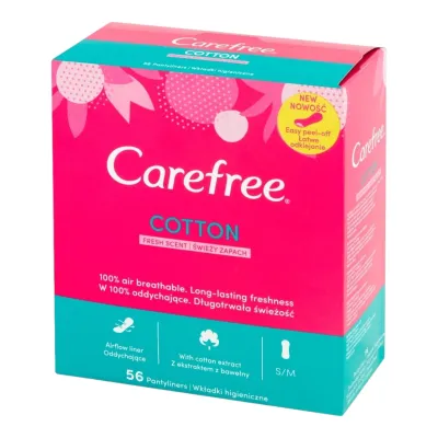 Carefree absorbante zilnice 56 buc Cotton Fresh