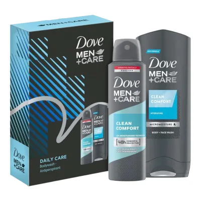 Dove caseta pentru barbati 2 piese , gel de dus 250ml + deodorant 150ml Daily Care