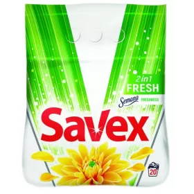 Savex detergent pudra automat 20kg 2in1 Fresh