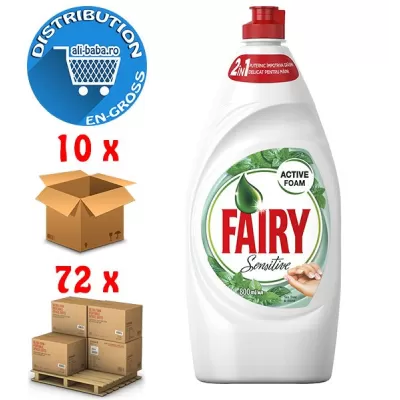 Fairy detergent de vase 800ml Sensitive Arbore de ceai & Menta