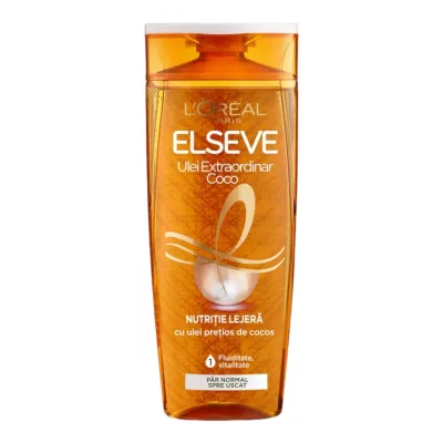 Elseve sampon 400 ml Ulei Extraordinar Coco, par normal spre uscat