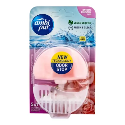 Ambi Pur odorizant pentru toaleta 55 ml Wild Rose & Pink Grapefruit