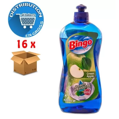 Bingo detergent de vase 500ml Green Apple