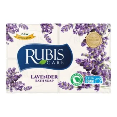 Rubis sapun solid de baie 4 x 125 gr Lavender (Lavanda)