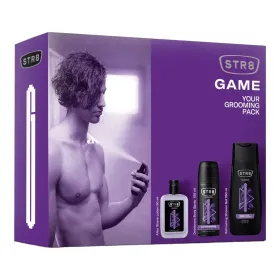 STR8 casete cadou pentru barbati 3 piese , lotiune dupa barbierit 50 ml + deodorant spray 150 ml, gel de dus 250 ml Game