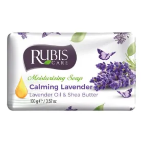 Rubis sapun solid 100 gr Calming Lavender, Lavender Oil & Shea Butter (Ulei de lavanda si Unt de shea)