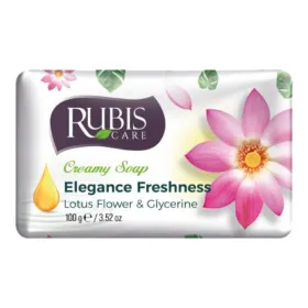 Rubis sapun solid 100 gr Elegance Freshness, Lotus Flower & Glycerine (Flori de lotus si Glicerina)