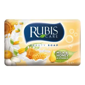 Rubis sapun solid 75 gr Milk & Honey & Vitamin E (Lapte, Miere si Vitamina E)