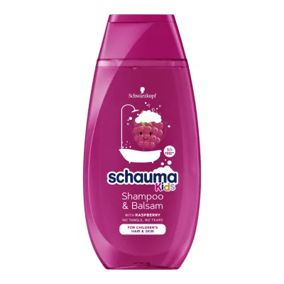 Schauma Kids sampon & balsam de par 250 ml Raspberry (Zmeura)