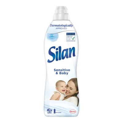 Silan balsam de rufe 900 ml, 36 spalari, Sensitive & Baby