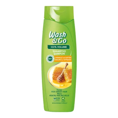 Wash & Go sampon 360 ml Honey (Miere)