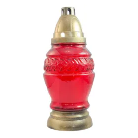 Ali Candles candele din sticla rosie cu rezerva S8