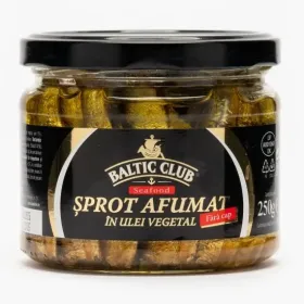 Baltic Club sprot afumat in ulei vegetal 250g