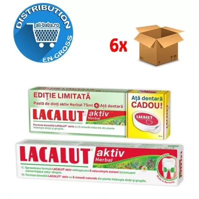 Lacalut Pasta De Dinti 75ml Aktiv Herbal + Ata Dentara