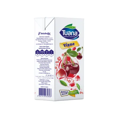 Tuana suc de fructe cu pai 200ml Visine