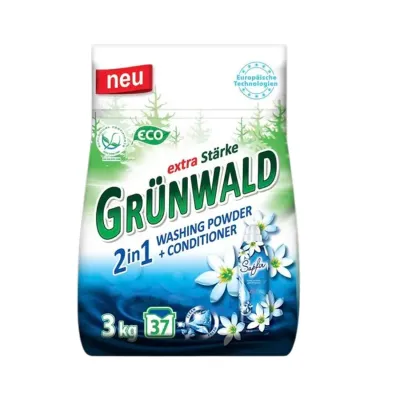 Grunwald detergent de rufe pudra si balsam, 2in1, 3KG