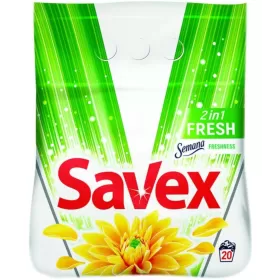 Savex detergent pudra automat 2kg 2in1 Fresh