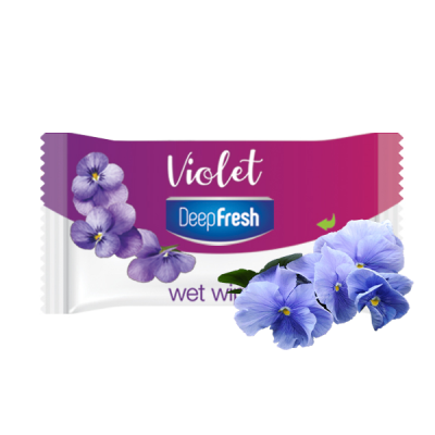 Deep Fresh wet wipes 15 pcs/pack Violets