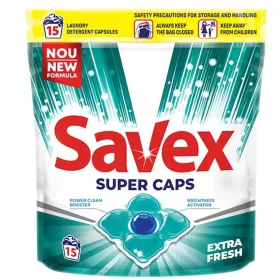 Savex detergent rufe automat super capsule 15 Buc 2in1 Fresh