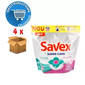 Savex detergent rufe automat super capsule 42 Buc 2in1 Fresh