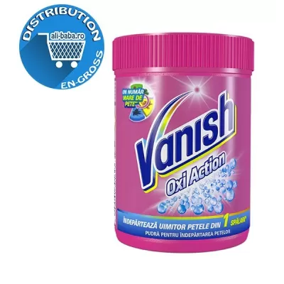 Vanish solutie pentru indepartarea petelor pudra 423g Pink